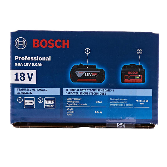 Bosch 18V 5.0Ah Li-Ion Battery Twin Pack (Pro Range) | AZ Tools UK